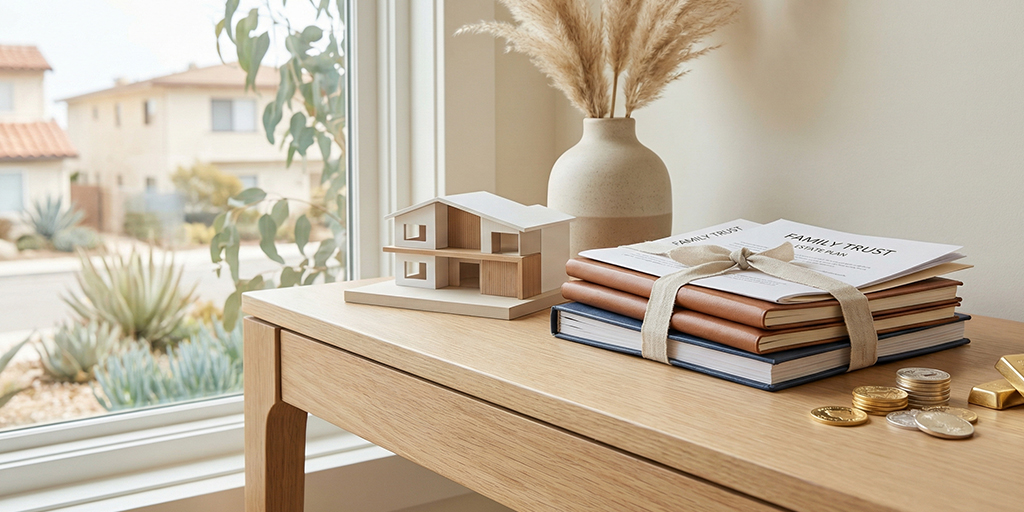 Encinitas family discussing long term wealth planning and financial legacy