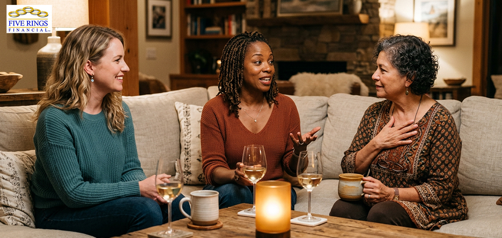 Women supporting each other through financial education events in Carlsbad